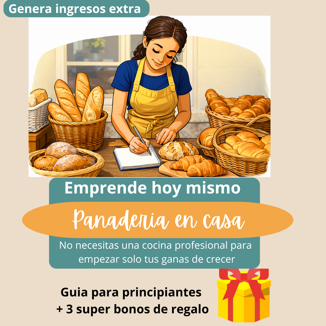 Emprende en Panaderia+ 3 bonos *Genera ingresos extra*